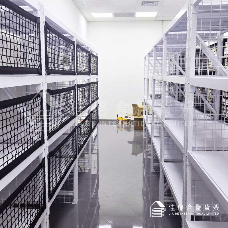 高密度理貨通道與鋼製側網貨架細節 高密度理貨通道與鋼製側網貨架細節