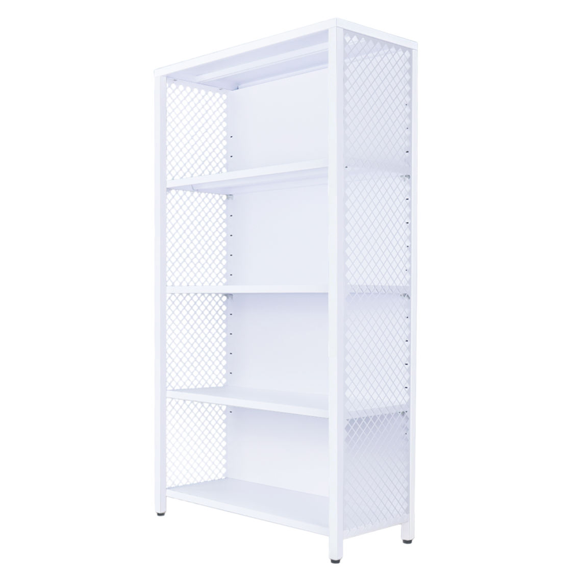 深35x寬80x高150 cm 【二代】工業風置物層架-白