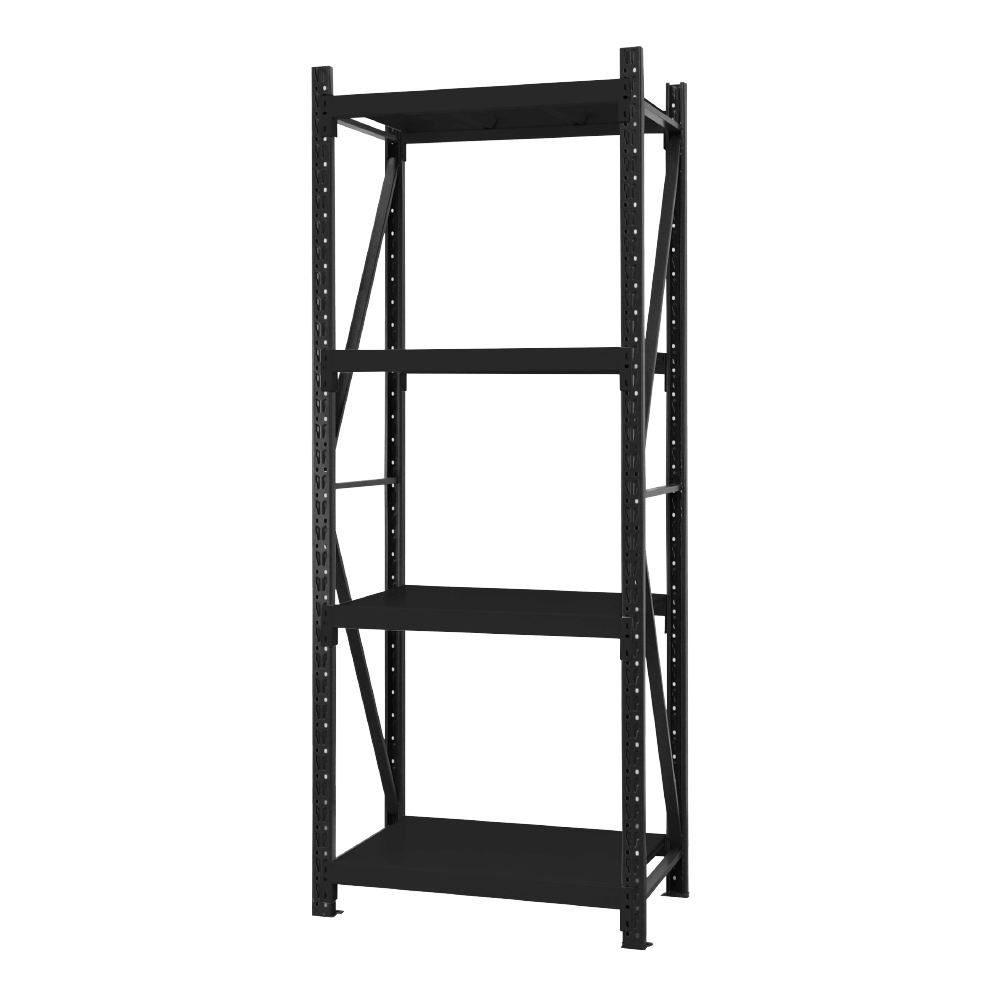 深50x寬80x高200 cm 輕型貨架-消光黑