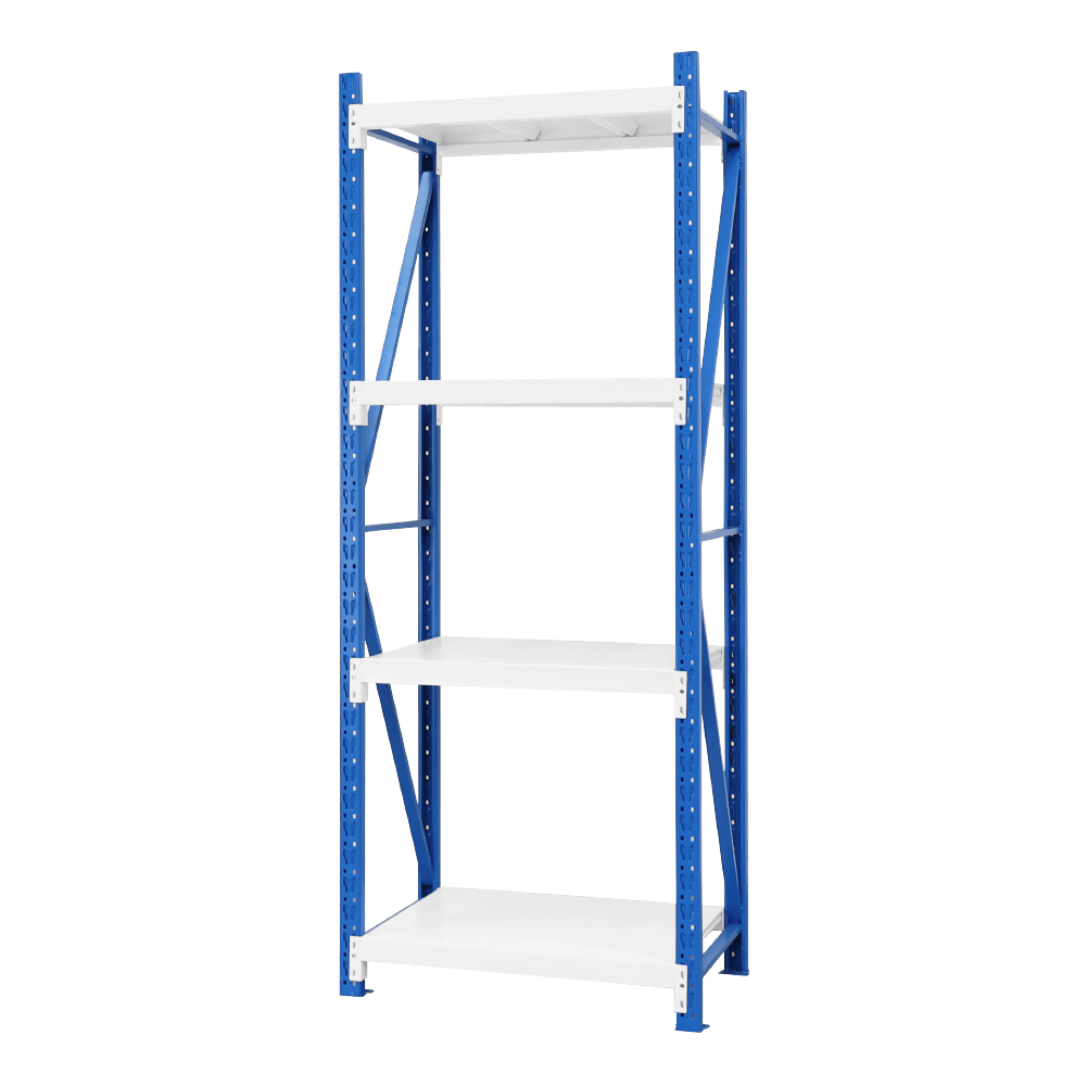 深50x寬80x高200 cm 輕型貨架-藍白色