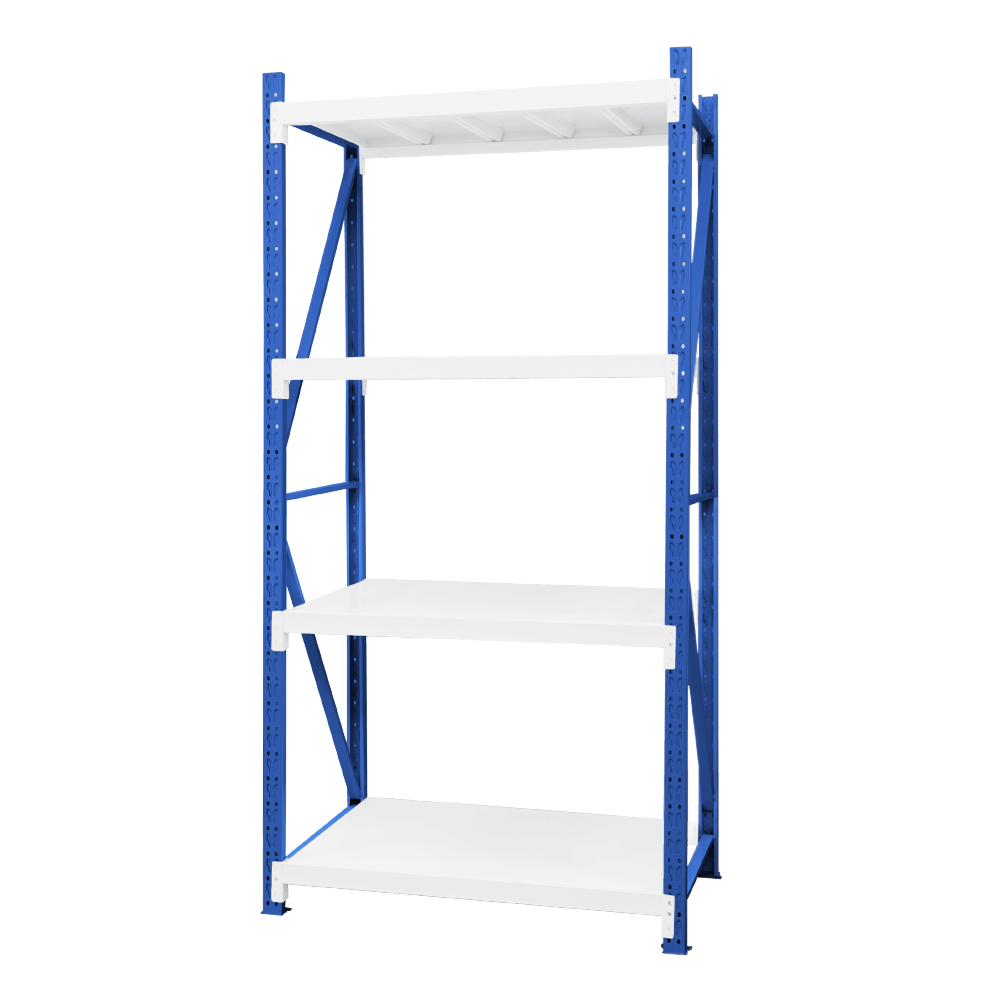 深60x寬100x高200 cm 輕中型貨架-藍白色